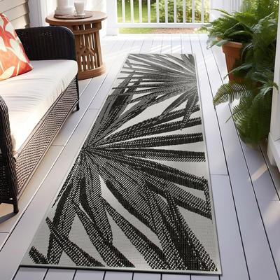 World Rug Gallery Tropical Nature Inspired Indoor/Outdoor Area Rug