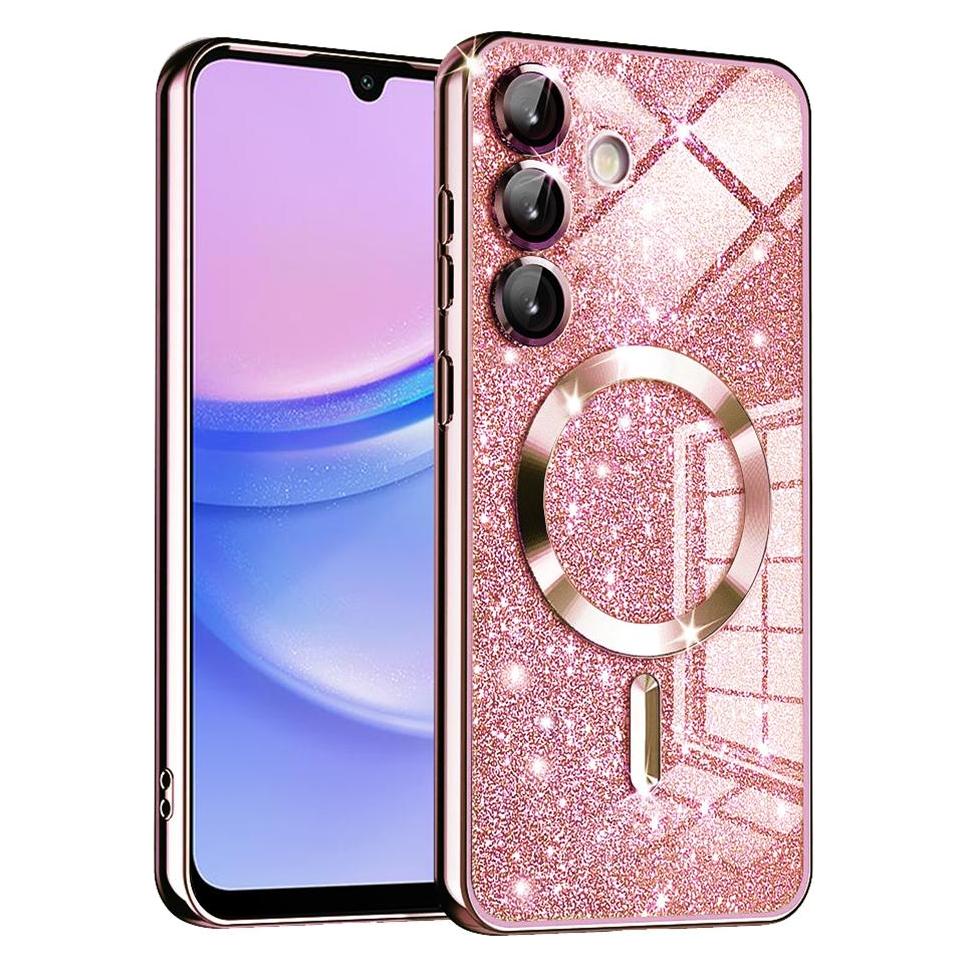 Techsuit - Luxury Glitter MagSafe - Samsung Galaxy A15 4G / A15 5G - Rose Gold (Samsung Galaxy A15 5G) (56359818)