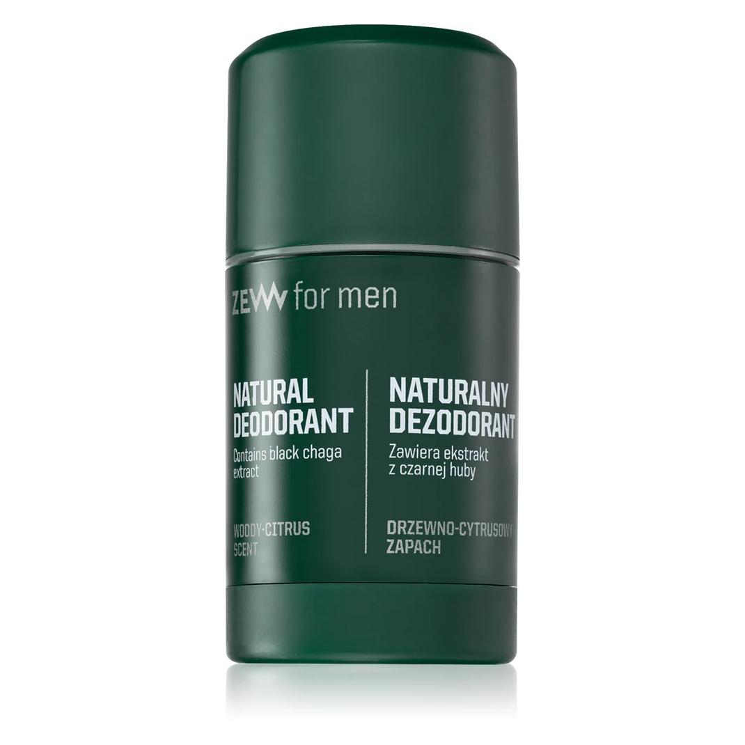 ZEW for men Naturalny Dezodorant z ekstraktem z czarnej huby 80g (Stick, 80 g) (5905683265652)