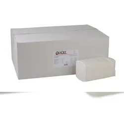 Plock GmbH Quicky Papierhandtücher - 3-lagig - hochweiß - 21 x 31,5cm - 2.560 Handtücher