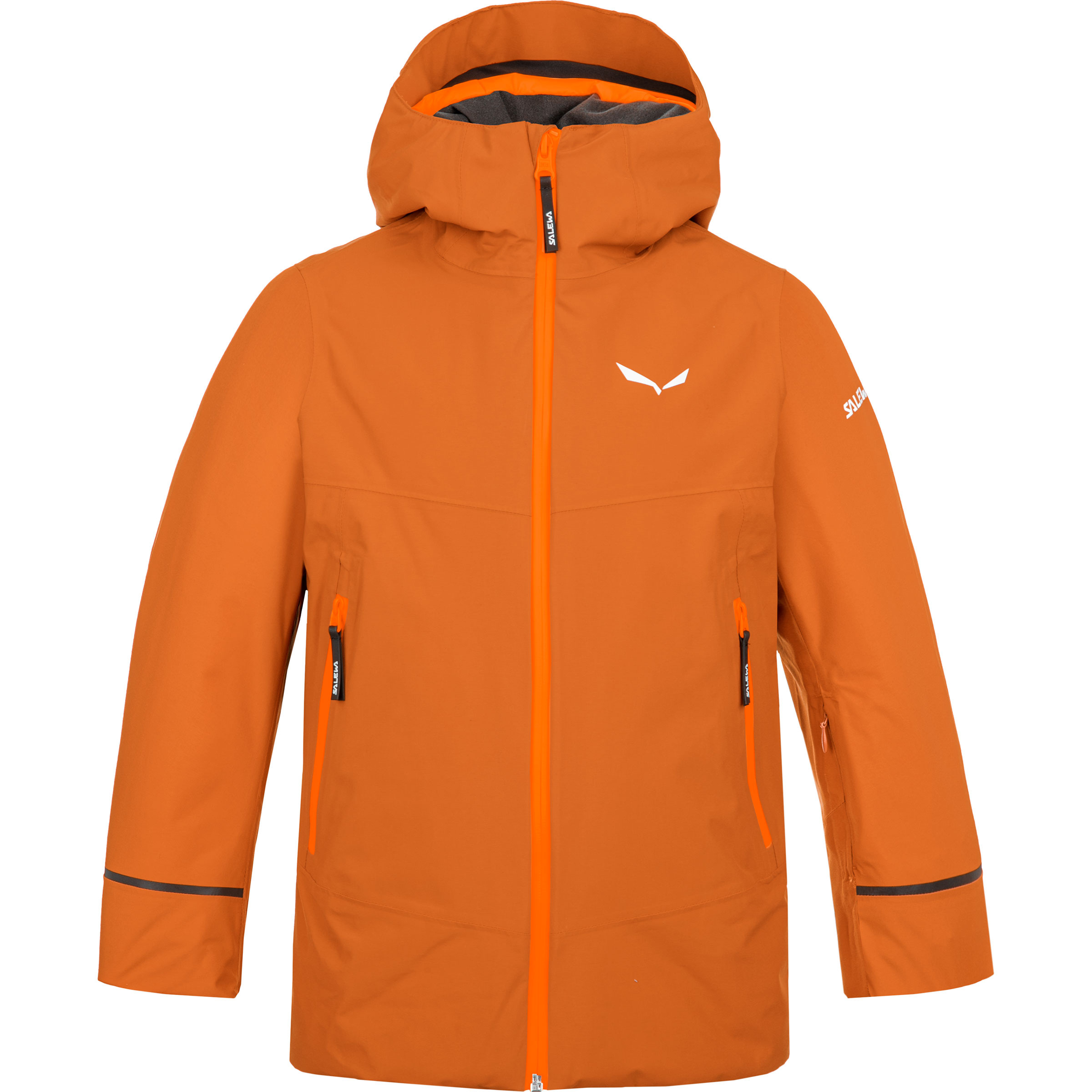 Salewa Sella PTX/TW Kinder Isolationsjacke orange Größe 104 Trekking Winddicht Wasserabweisend