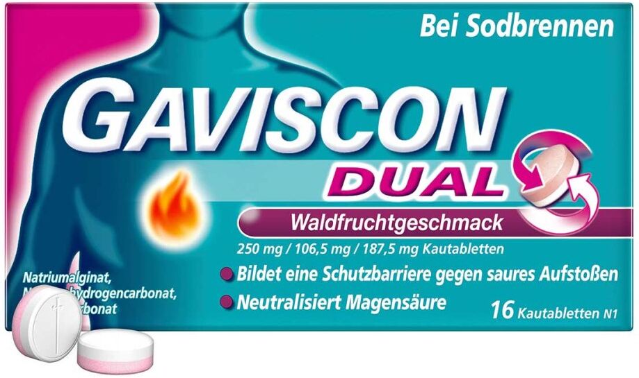 GAVISCON Dual Kautabletten Waldfrucht