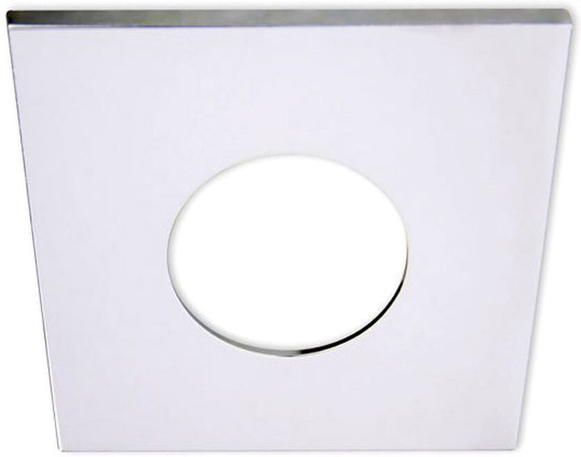 Isoled Cover Aluminium Eckig Chrom Für Einbaustrahler Sys-68
