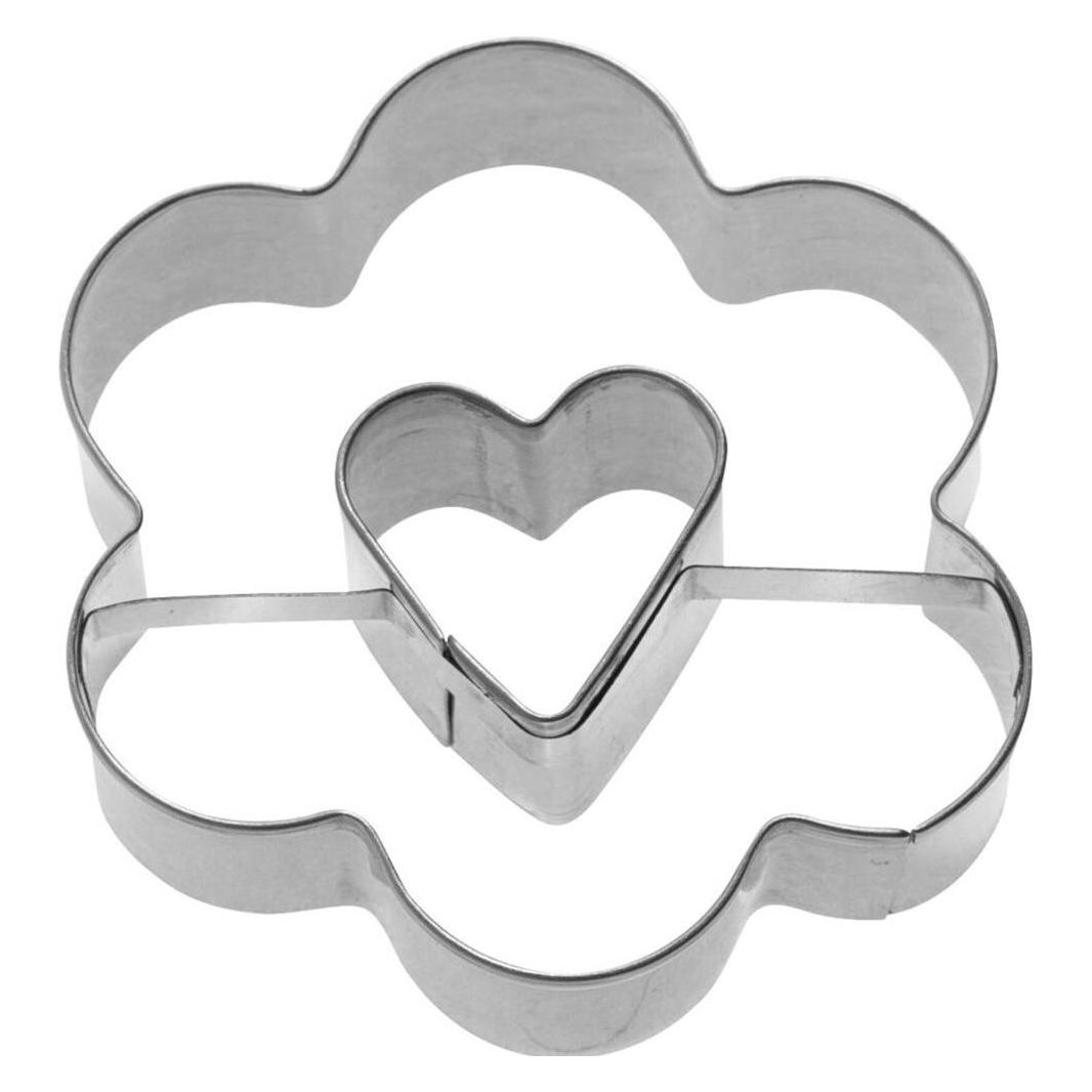 Westmark Ausstechform "Rosette mit Herz 2D", 6.5 cm (3673 2291)