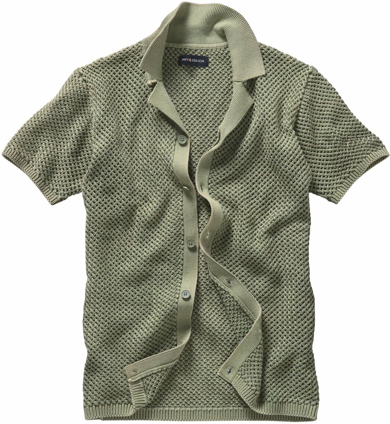 Mey & Edlich Waben-Strickpolo Beige 50