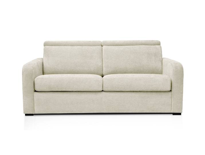 FORLI - Canapé convertible 4 places - Velours, Beige