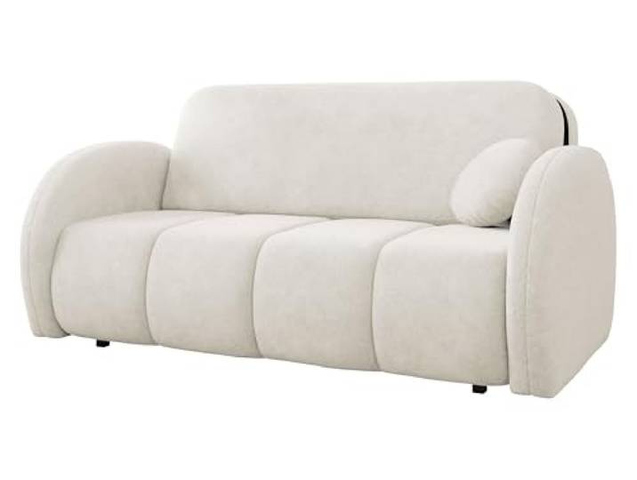 Mirjan24 Sofa Viva Comfy IV mit Schlaffunktion, DREI Sitzer Schlafsofa mit Bettkasten, Polstersofa, Bettsofa/Couch, Sofagarnitur (Velo 621)