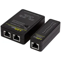 LogiLink Kabeltester für RJ45-, RJ11- und BNC-Kabel, mit Remote Einheit