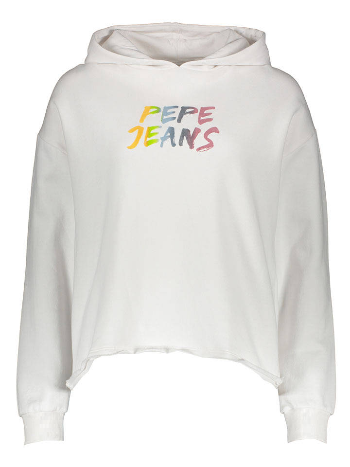 Pepe Jeans Hoodie in Weiß - S