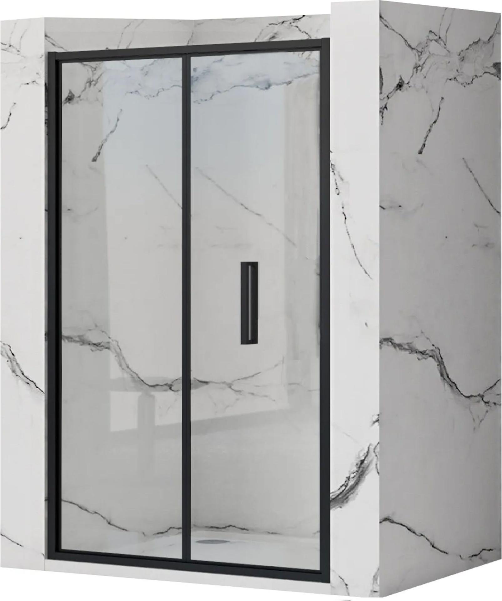 Rea Duschtür Rapid Fold 90 Black