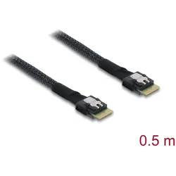 DELOCK PCIe 4.0 Kabel Slim SAS SFF-8654 4i zu Slim SAS SFF-8