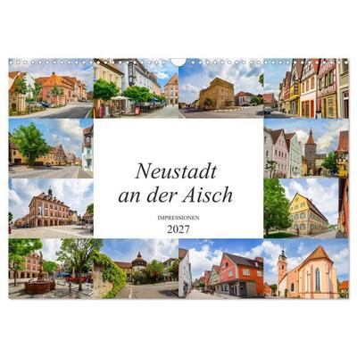 Neustadt an der Aisch Impressionen (Wandkalender 2027 DIN A3 quer), CALVENDO Monatskalender