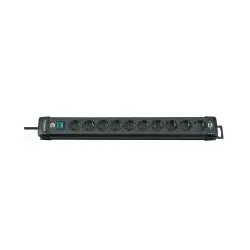 Brennenstuhl 1951100100 power extension 3 m 10 AC outlet(s) Indoor Black