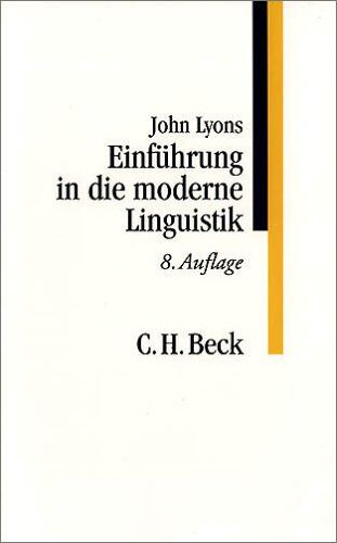John Lyons - Einführung in die moderne Linguistik - Preis vom 30.09.2026 09:01:18 h