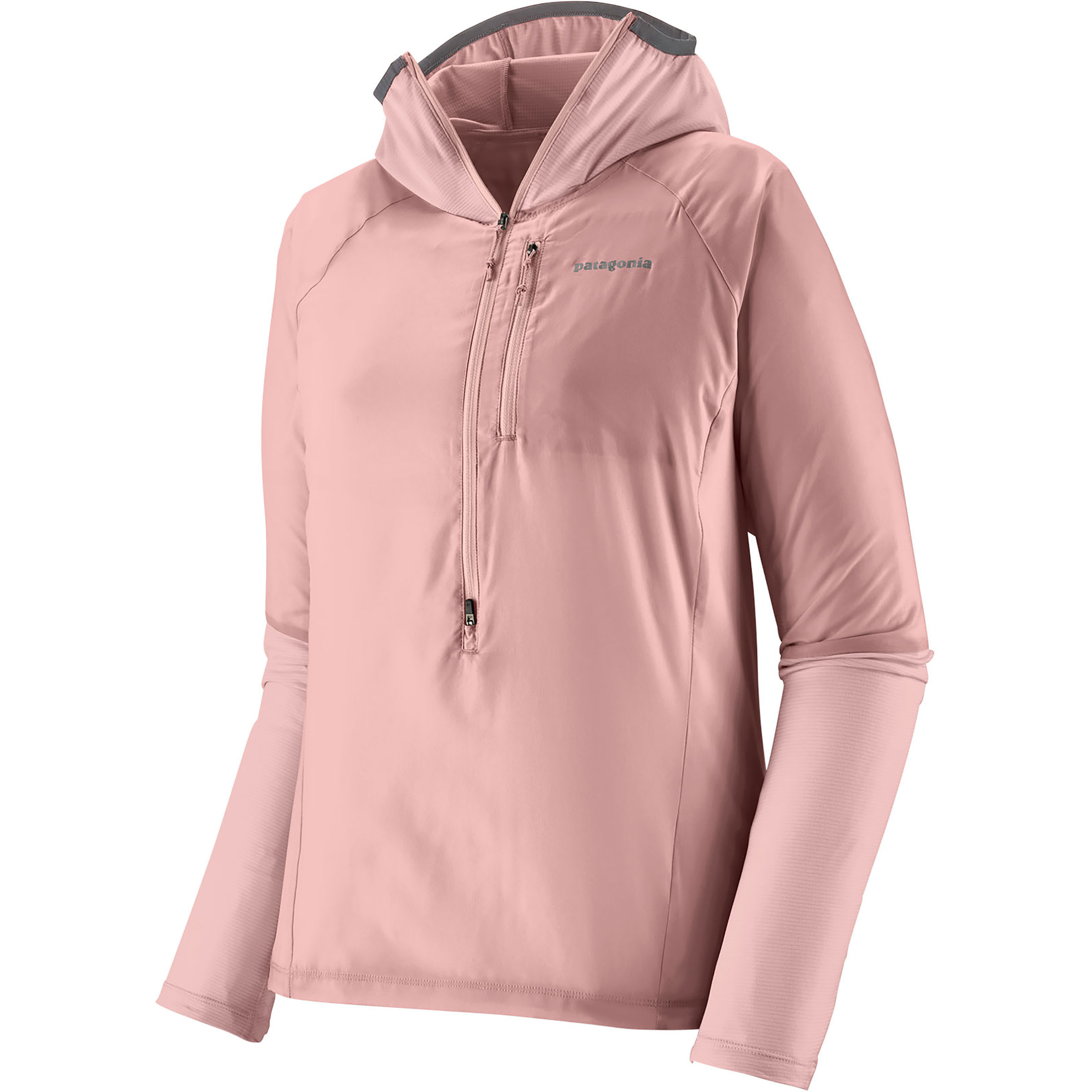 Patagonia Pro Airshed Damen Pullover rosa Größe S Bergsteigen | Laufen | Trailrunning Klein verpackbar Wasserabweisend