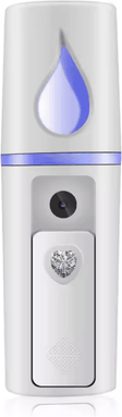 Inspire Essentials Nano Facial Steamer Mist Spray USB Rechargeable Face Hydration Tool white