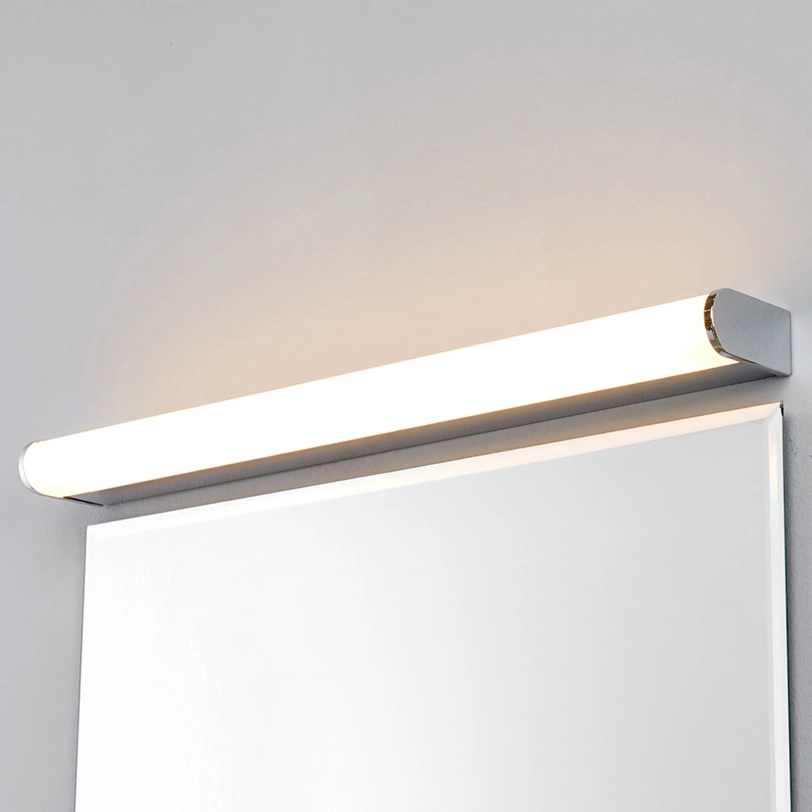 Lindby Philippa Ronde Wandlamp Chroom en Wit - Modern - Badkamer - IP44