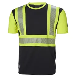 Helly Hansen Workwear,  Marškinėliai su šviesą atspindinčiais elementais HELLY HANSEN ICU, geltoni/juodi XL (XL)