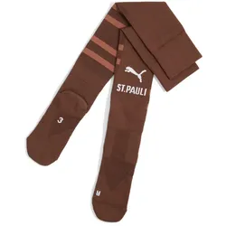 PUMA FC St. Pauli Graphic Stutzenstrümpfe 2024/25 01 - espresso brown/puma white 47-49