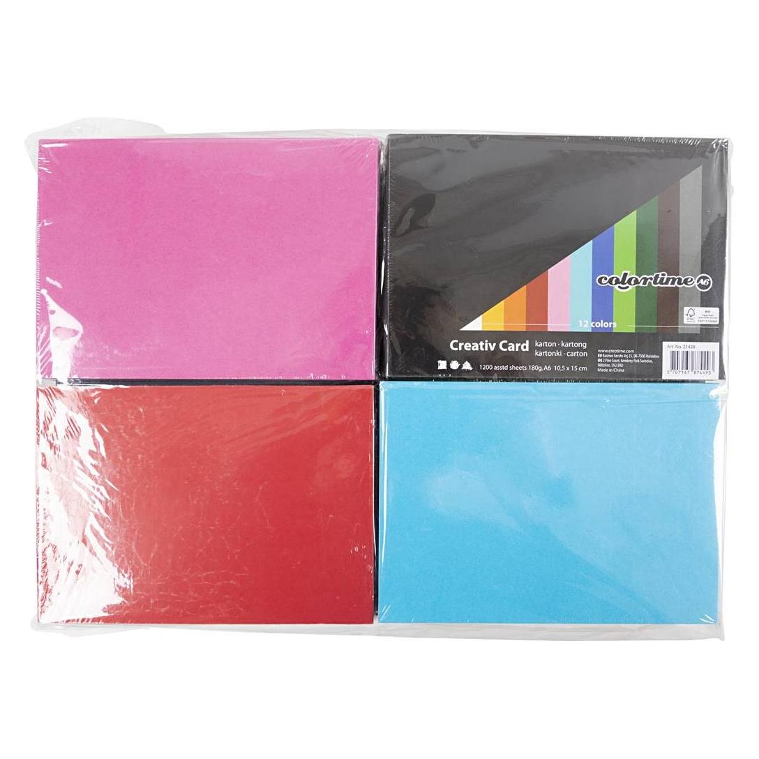 Colortime Coloured Card (180 g/m², 12x) (5707167874493)