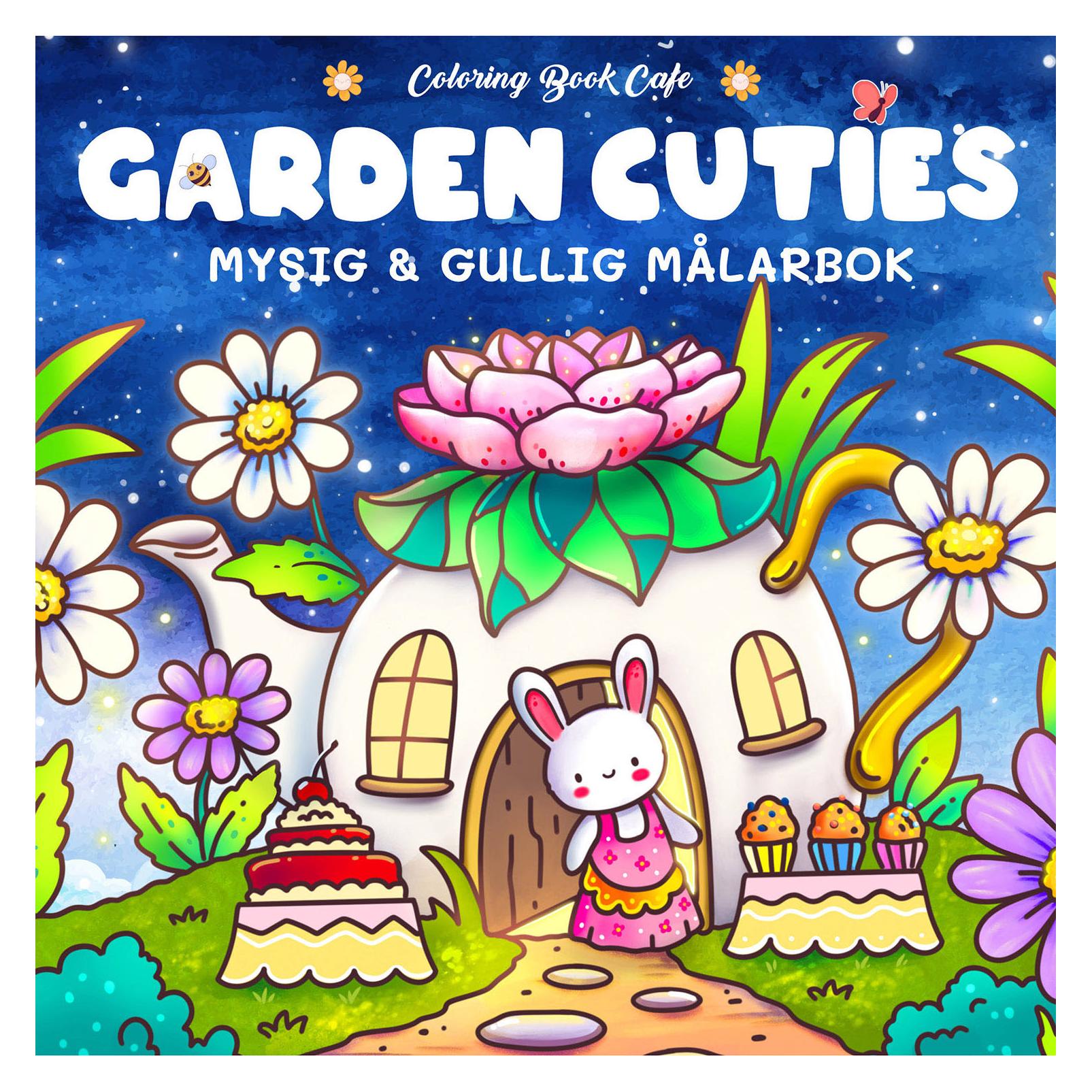 Legind Målarbok: Cozy Garden Cuties (9788776390556)