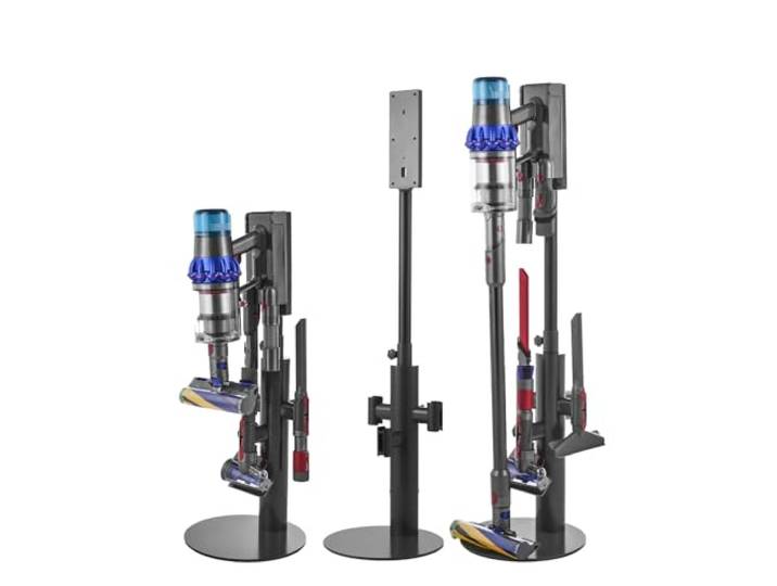 VEVOR Stofzuigerhouder, compatibel met Dyson V7 V8 V10 V11 V12 V15 SV10 SV12 SV14 SV18 SV21 en accessoires, universele houder voor stofzuiger met 3 clips, verstelbare hoogte