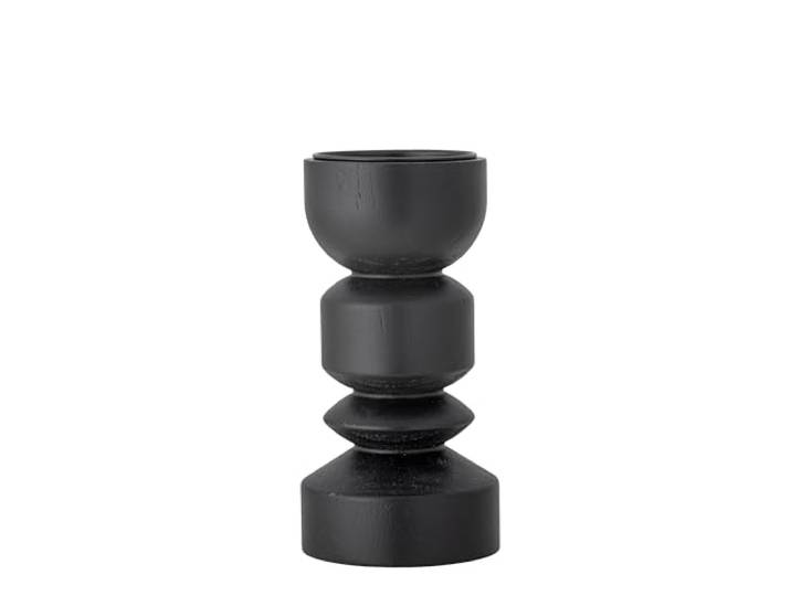 Bloomingville Creative Collection Larken Servierplatte, Schwarz, Steingut, L26xH4,5xB17 cm