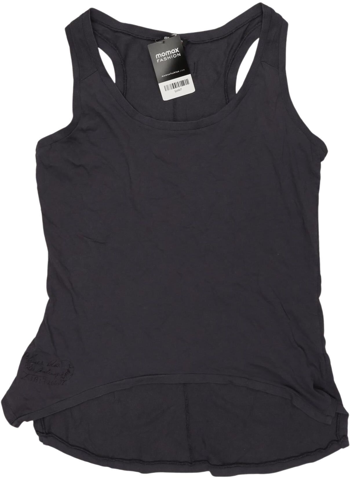 blauer Damen Top, Grau, Gr. S, Baumwolle - Second Hand