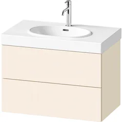 Duravit Balcoon Waschtischunterbau, wandhängend, 2 Schubkästen, 784x509x471mm, BA47230JDID0000, Farbe: Elfenbein Strukturiert Matt / Elfenbein Matt
