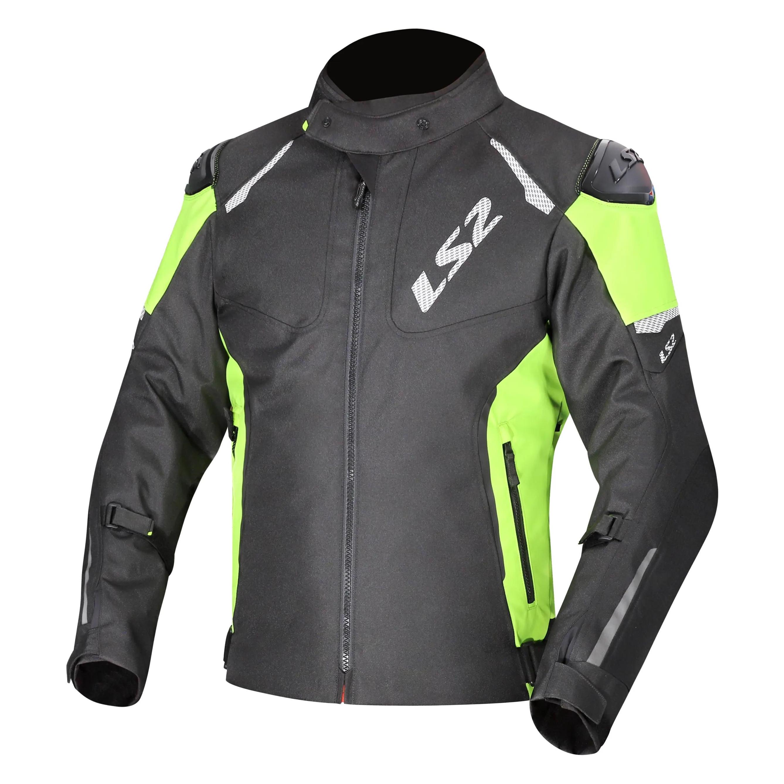 LS2 Jacke Zoom Herren Schwarz Gelb Gr. M (Herren, M) (64320W0154M)