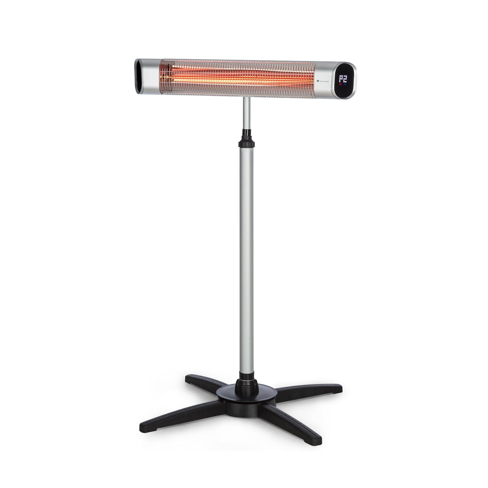 Dark Wave Stand Infrarot-Heizstrahler 2000W Goldbeschichtete Carbonröhre IP65 Standfuß