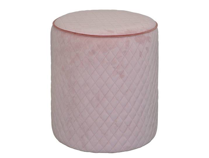 Pouf Glengarry Ø 40cm Rose foncé/Rosé
