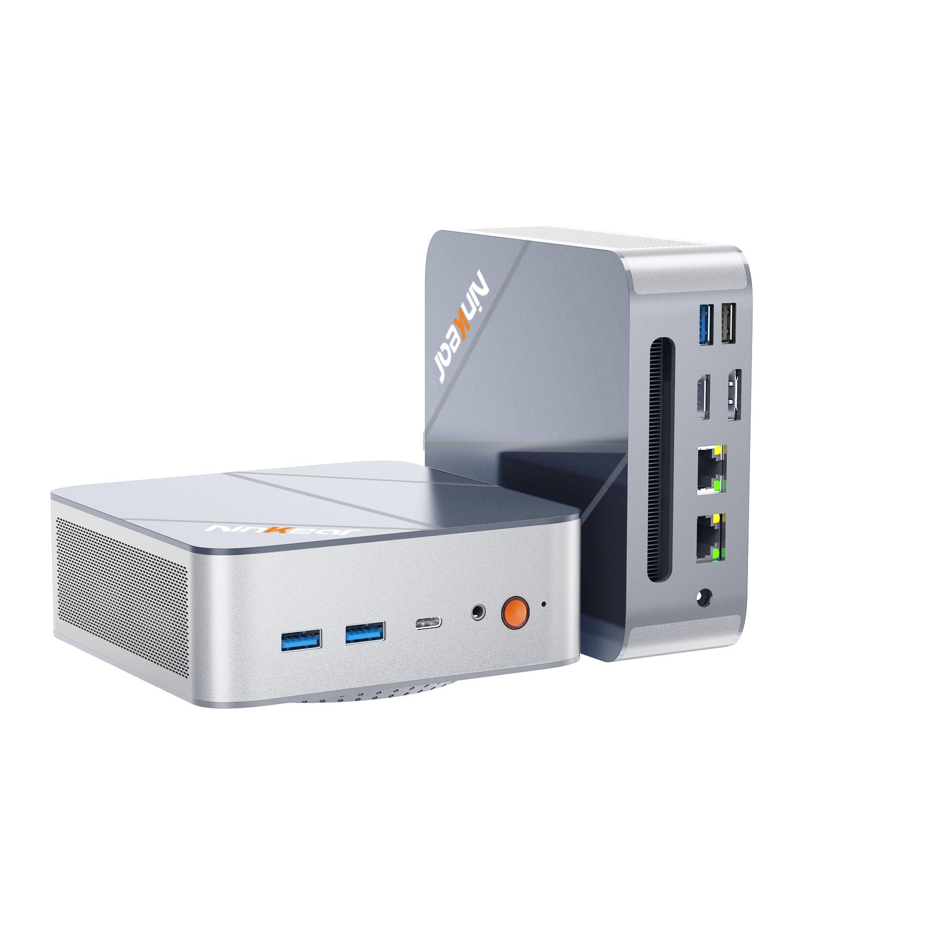 Ninkear M8 Mini PC mit AMD Ryzen 7 8745HS, 16GB DDR5 RAM, 1TB SSD, Dual 2.5G LAN, WiFi 6 und Windows 11