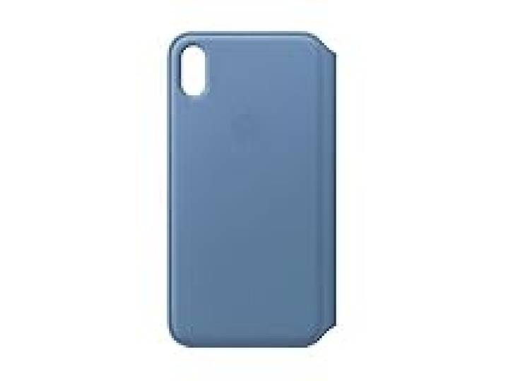 Apple Étui Folio en Cuir (pour iPhone XS Max) - Bleuet