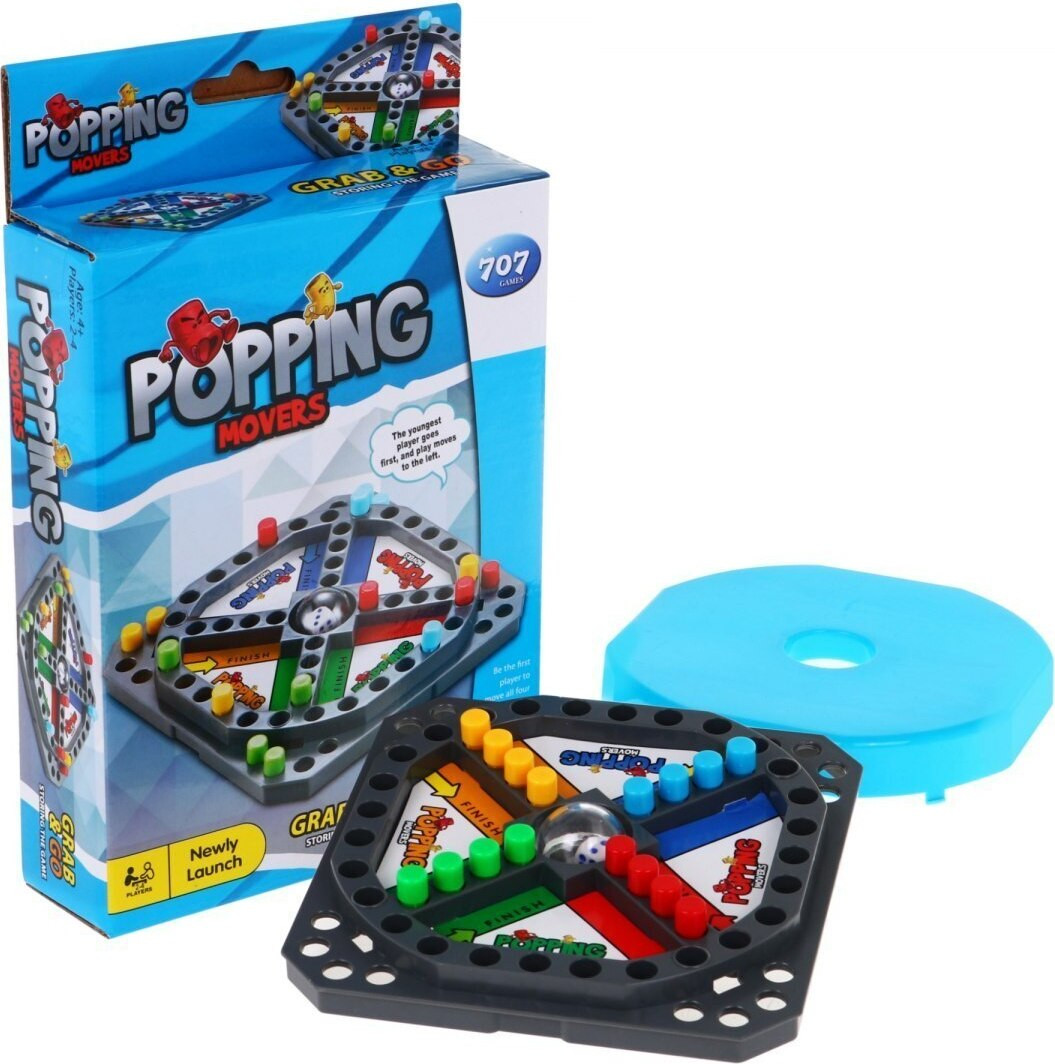 Martom TG59951 Gra Chińczyk Nieuw Popping Movers Gezelschapsspel voor Kinderen