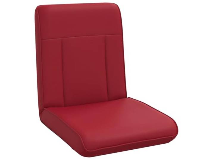 Verstellbarer Bodensessel Rotwein Kunstleder 90-180 Grad verstellbar, Metallrahmen, EPE-Schaum, Kunstleder, Wohnzimmer, Schlafzimmer, Spielzimmer, pflegeleicht