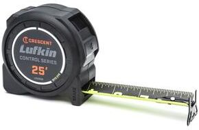 Crescent Lufkin 25 ft. L X 1-3/16 in. W Control Series Black Blade Tape Measure - 25 ft.