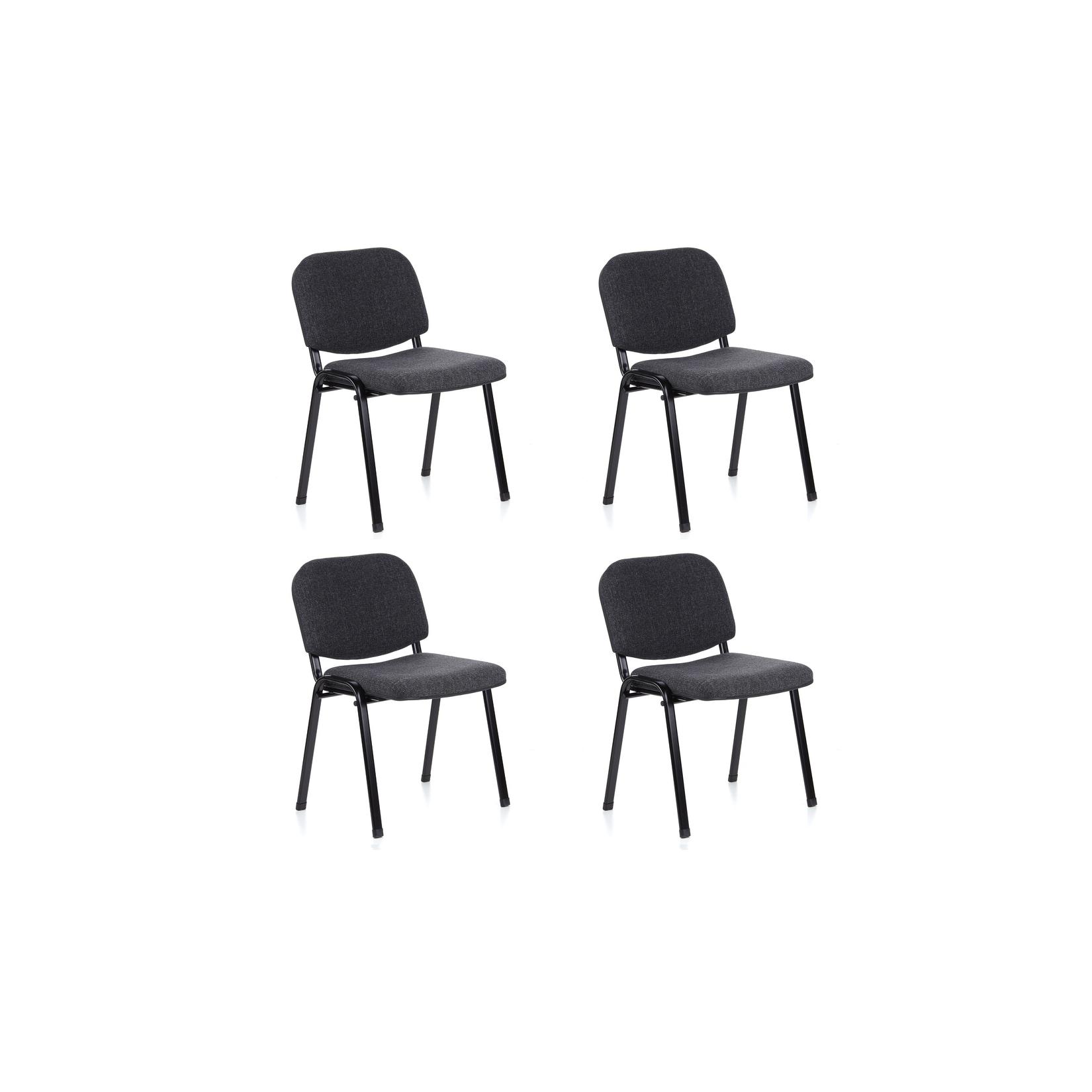 hjh OFFICE Vierfußstuhl 4er Pack XT 600 Stoff