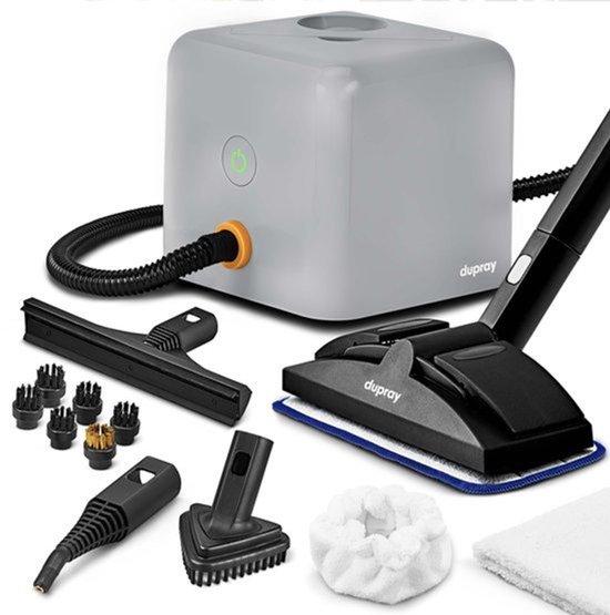 Dampfreiniger, multifunktional - 1,6 Liter Wasserbehälter - 135 °C Temperatur - 220 Volt - Grau - Manuelle Bedienung
