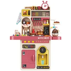 Coemo Kinderküche Tony Spielküche ROSA mit viel Zubehör