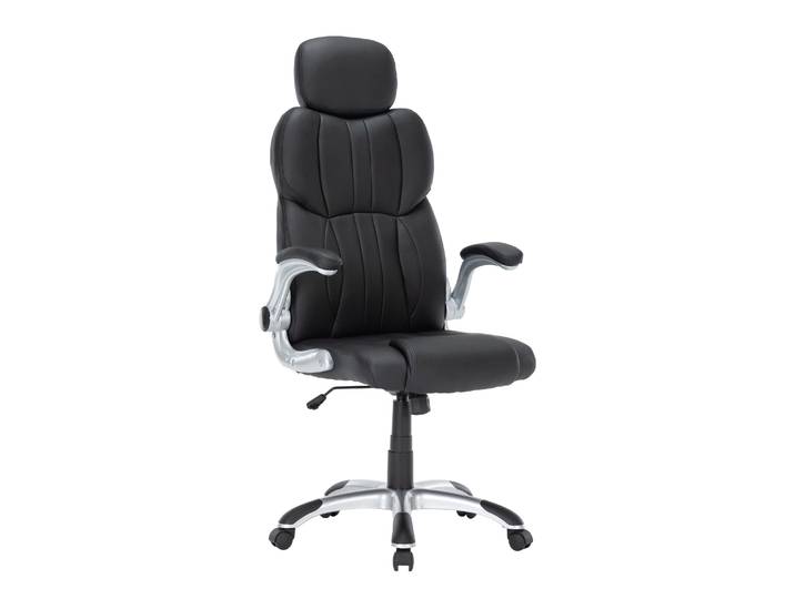 Bürostuhl Leder IMPERA schwarz