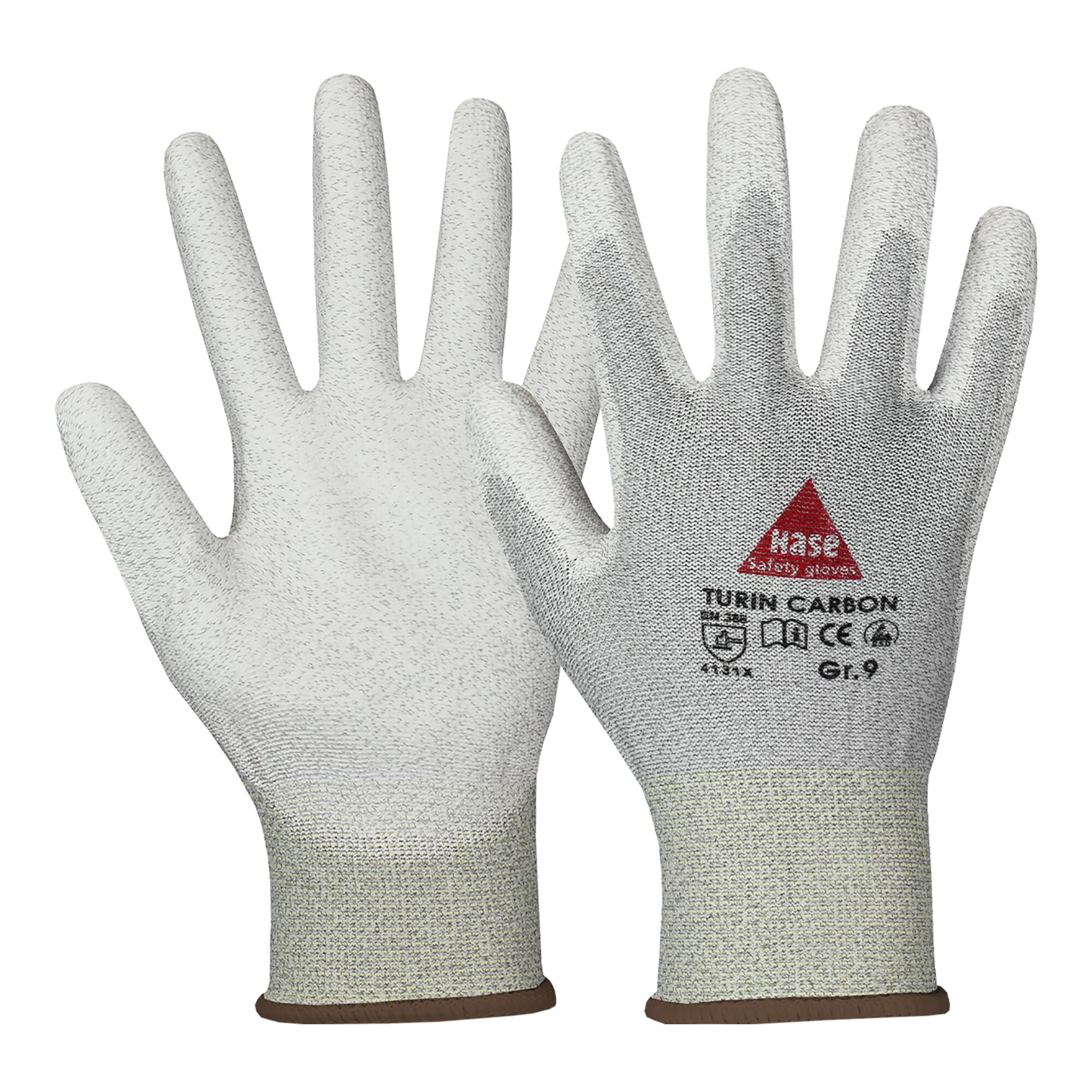 Hase Montagehandschuhe Turin Carbon Größe 7, Nylon (508230-7)