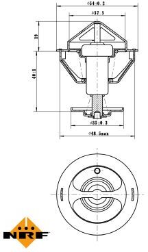 Nrf Thermostat, Kühlmittel 725200 Für Ford