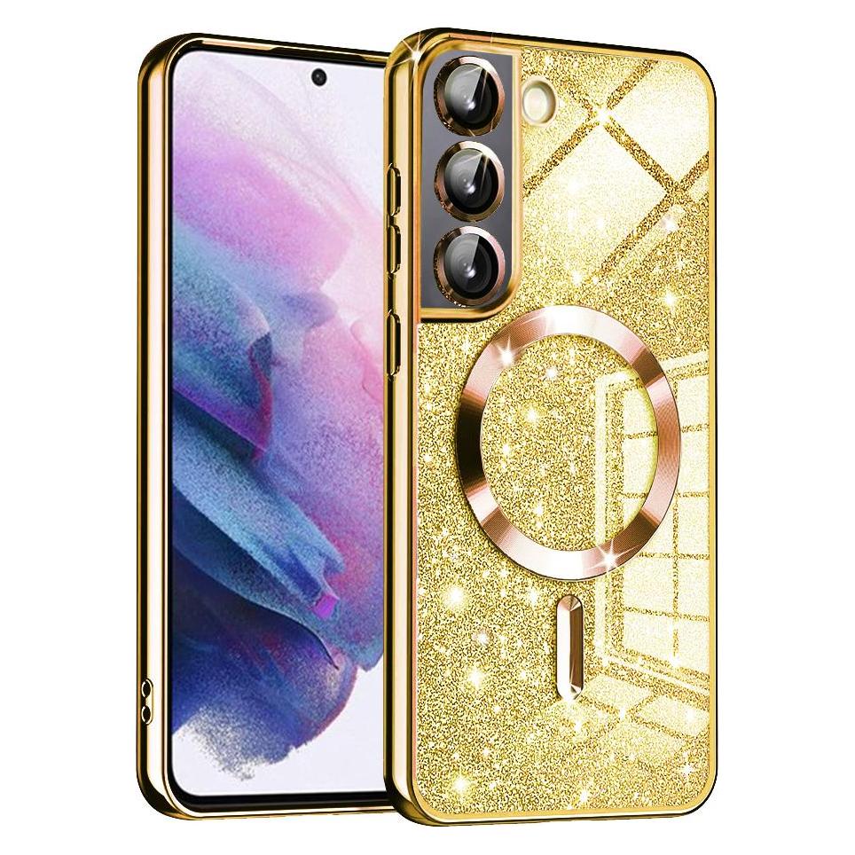 Techsuit - Luxury Glitter MagSafe - Samsung Galaxy S22 5G - Gold (Samsung Galaxy S22 5G) (56350789)
