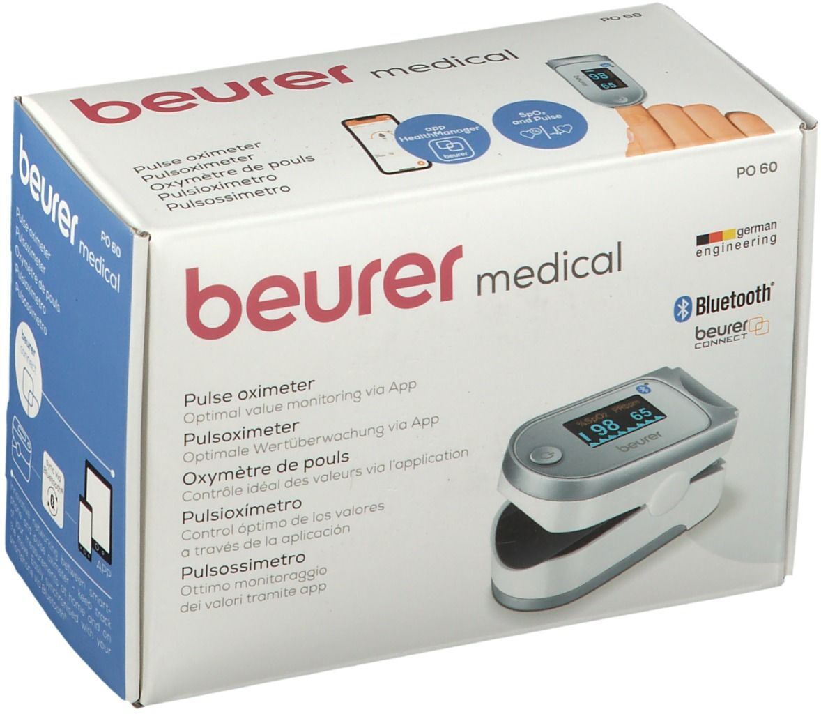 Beurer Po60 Bluetooth Pulsoximeter 1 St Gerät