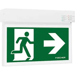 FiSCHER Akkumulatorentechnik LED-Rettungszeichenleuchte EB 3/8h,18m,IP40 SKR-U383At2