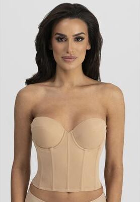 Plus Size Women's Brie Backless Strapless Bra Intimate Apparel by Dominique in Mocha (Size 38 F)