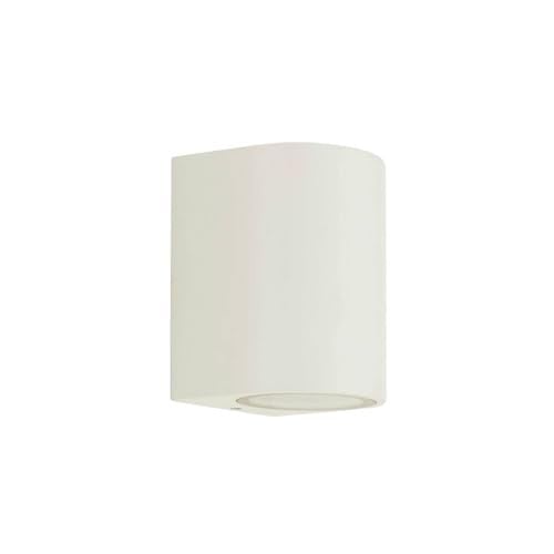 PRIOS Moderne Wandlamp Buiten Aluminium en Glas Wit voor Tuin Balkon of Terras