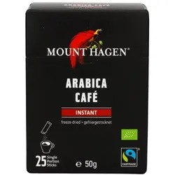 Mount Hagen Arabica Kaffee instant Sticks bio (25St)