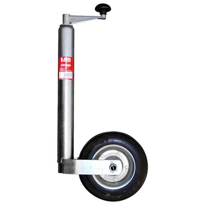Anhänger-Stützrad LAS, silber (silberfarben, schwarz), 20, Stahl, Räder